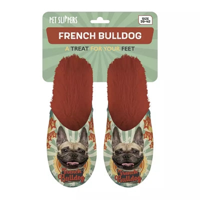 pantoffel french bulldog franse bulldog oranje