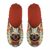 pantoffel french bulldog franse bulldog oranje - afbeelding 1