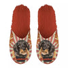 Pantoffel dachshund teckel oranje