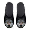 Pantoffel wolf zwart