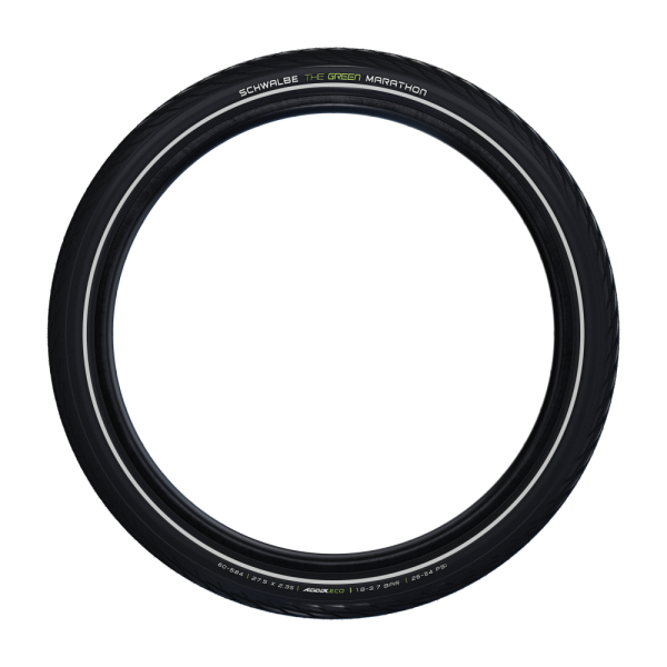 Schwalbe green marathon - wired - addix eco - greenguard - 700x25c - black + reflex