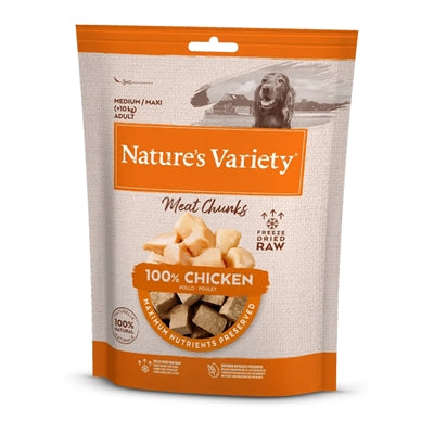 Natures variety freeze dried chunks chicken