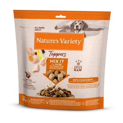 Natures variety freeze dried toppers chicken