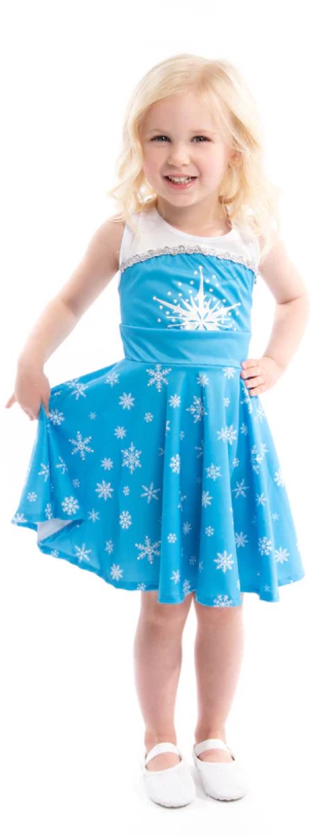 Little adventures - ice twirl jurk – maat 128-134
