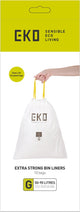 Eko - afvalzakken type g 50-90 liter - 6 rol x 10 zakken - wit