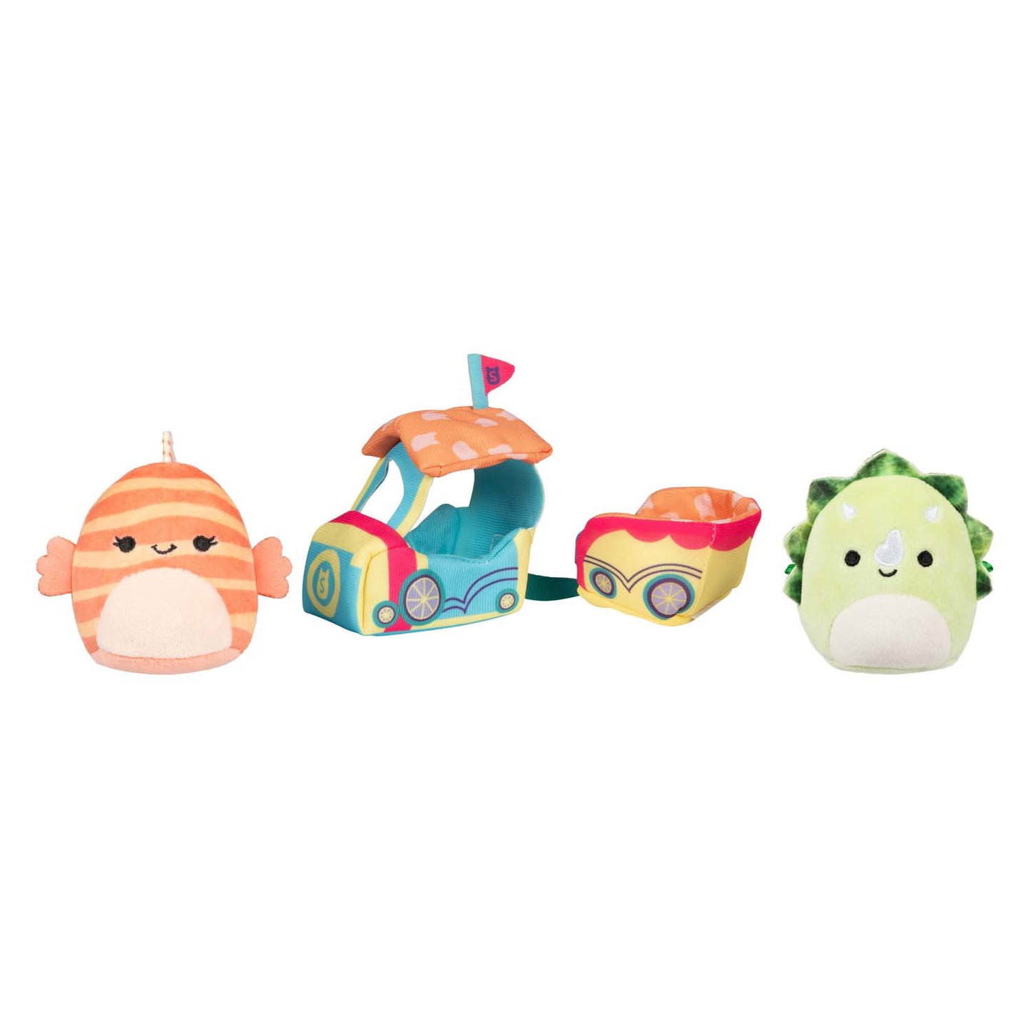 Squishmallows micromallows pluche 6,5cm 2-pack + 2 accessoires 18,5x19,5cm | 6 stuks