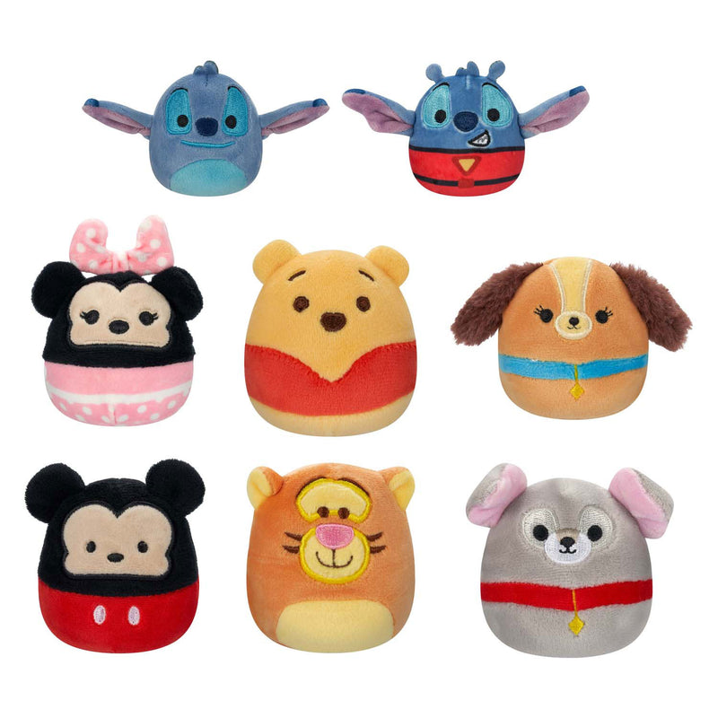 Scapino squishmallows knuffel pluche - verrassing disney karakter - 6,5cm
