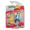 Jazwares pokémon battle feature figuur - ash pikachu