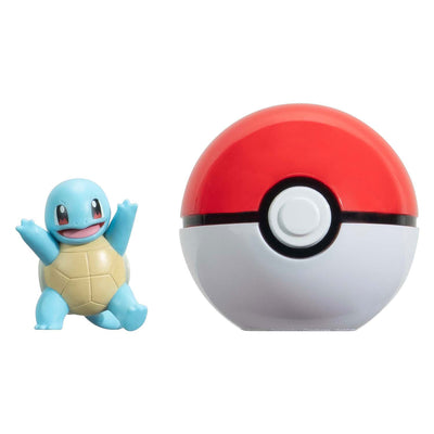 Jazwares pokémon - clip n go squirtle met pokébal