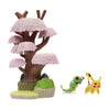 Jazwares pokémon environment figuren set - caterpie pikachu