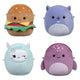 Squishmallows knuffel pluche micromallows - carl, yollie, javari, tudor, 4-pack
