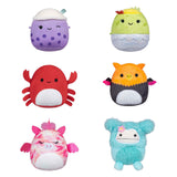 Squishmallows knuffel pluche micromallows - myrnam henley, carlos, anjara, joelle, poplina, 6-pack - afbeelding 1
