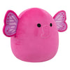 Jazwares squishmallows knuffel pluche - evelyn the hot pink butterfly elephant - 40cm