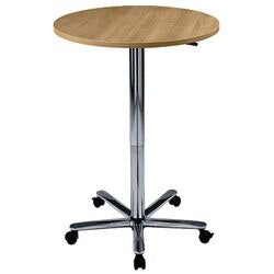 Bach statafel hammerer 70 75 x 72-114 cm beuken verchroomde tafelpoot