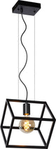 Lucide fabian - hanglamp - 1xe27 - zwart