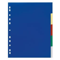 Blanco tabbladen durable 6737 5 tabs 11 gaten multikleur