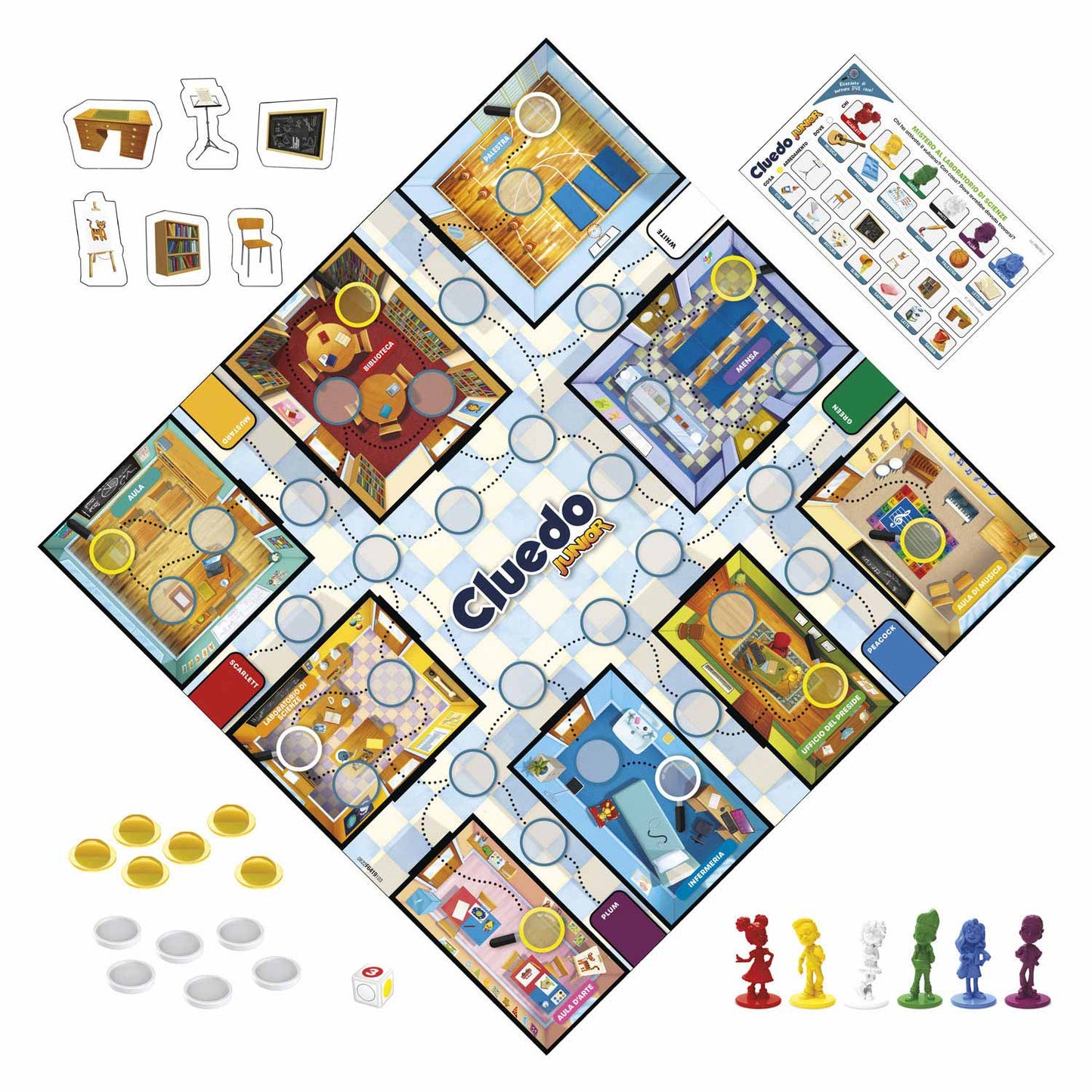 Hasbro cluedo junior - bordspel - gaming classic - gezelschapsspel