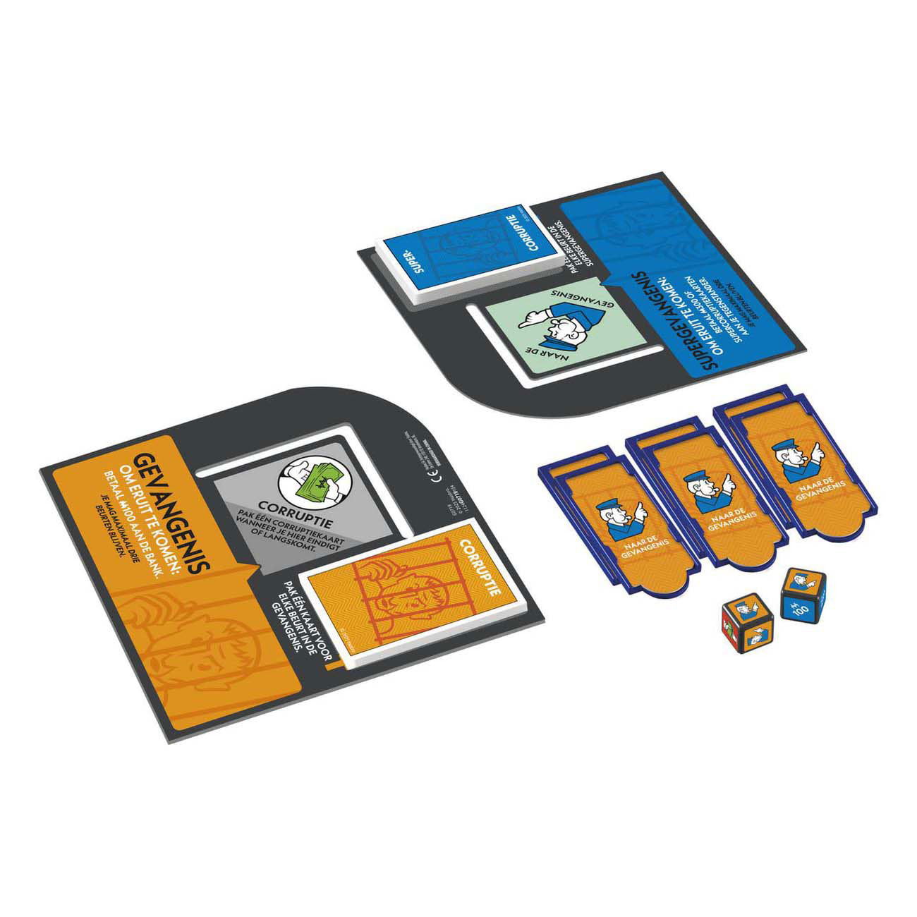 Hasbro monopoly naar de gevangenis - uitbreiding voor monopoly - gezelschapsspel