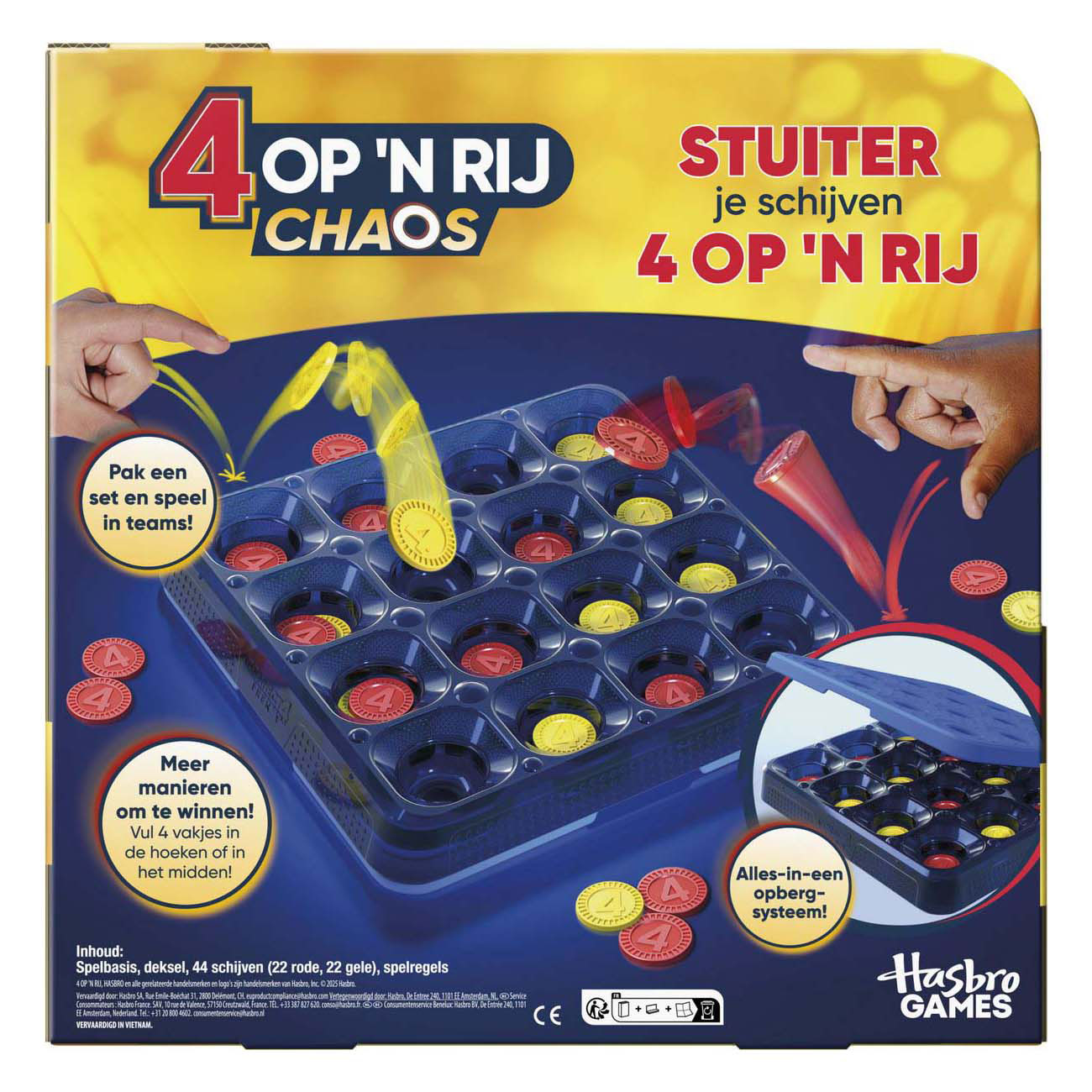 Hasbro spel 4 op een rij frenzy | 3 stuks