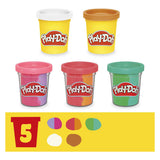 Play-doh regenboog softijs speelset - 5 kleipotjes - afbeelding 5
