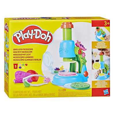 Play-doh microscoop met licht speelset - boetseerklei - 5 potjes - knutselen voor kinderen