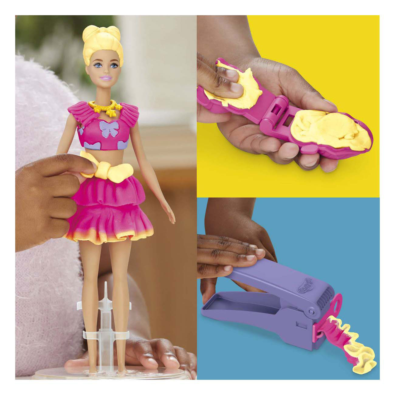 Play-doh barbie ruffles and bows