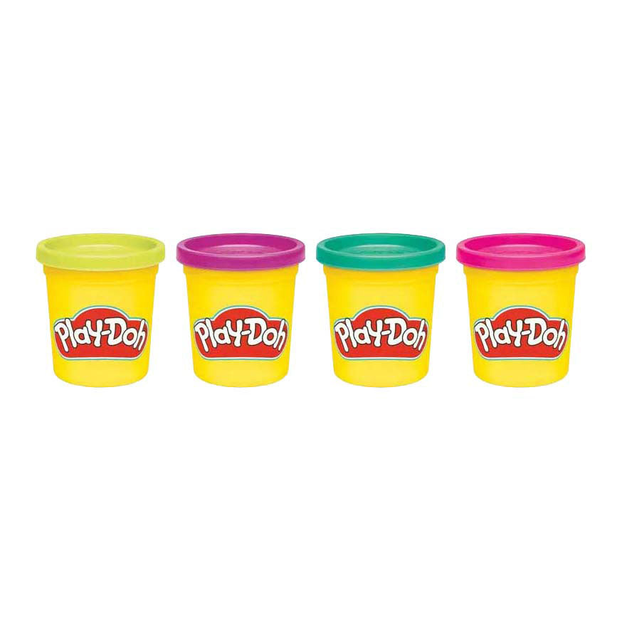 Play-doh levendig - 4 kleipotjes