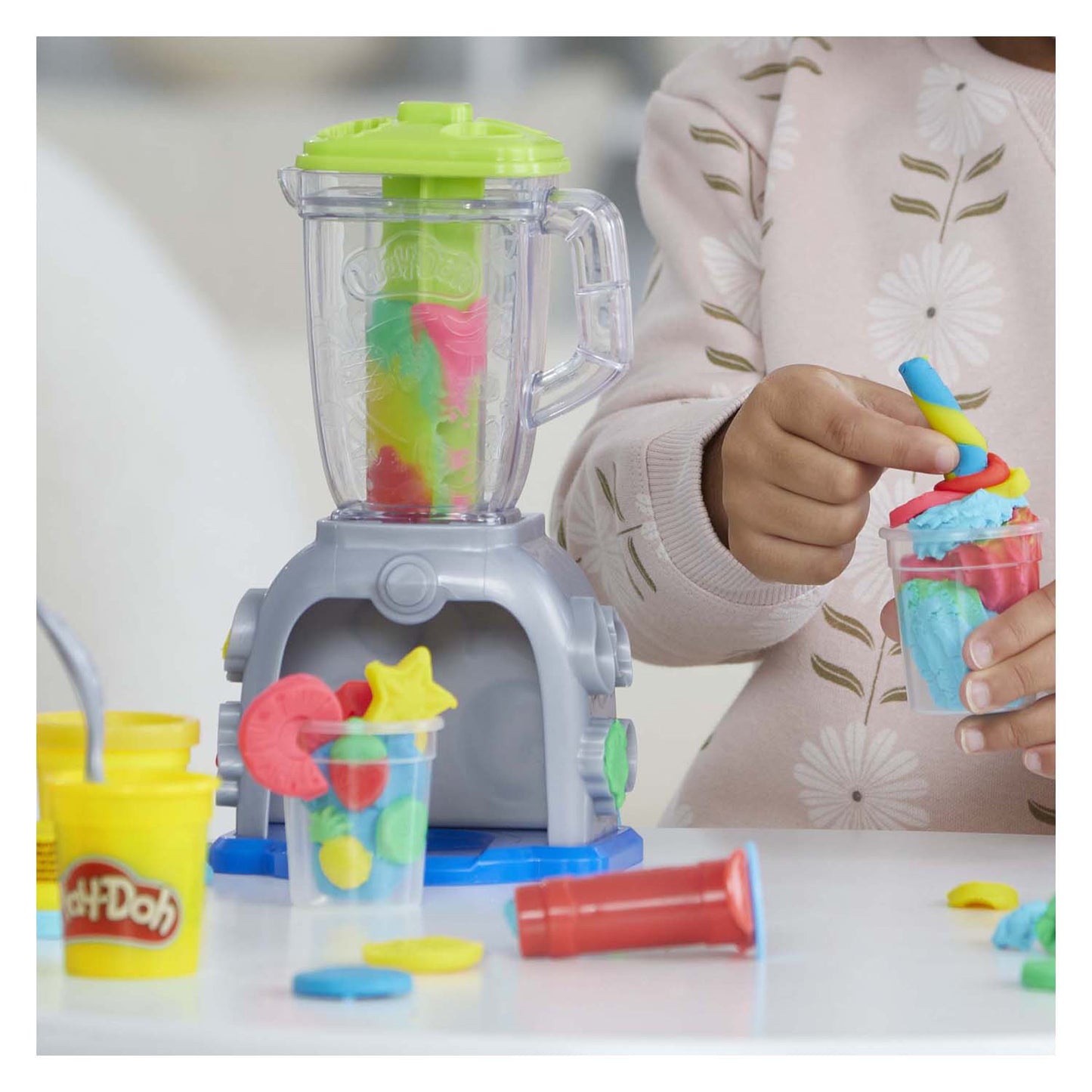 Play-doh swirlin' smoothies blender - 5 kleipotjes