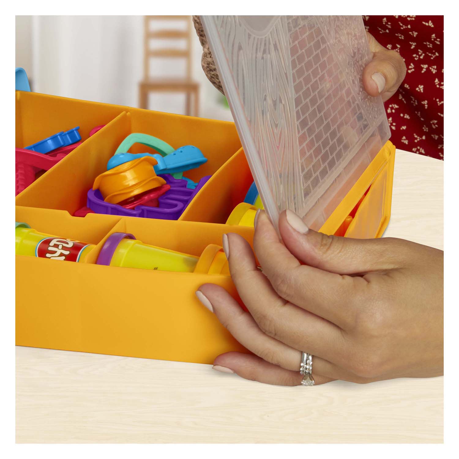Play-doh fantasiedieren opbergset - 8 kleipotjes