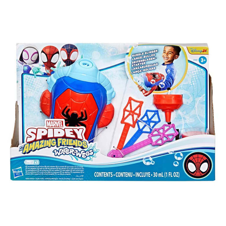 Spidey and his amazing friends spidey water-webs bellenblaasmachine - met bellenblaas