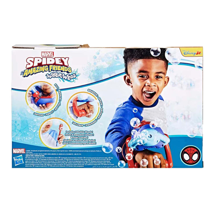 Spidey and his amazing friends spidey water-webs bellenblaasmachine - met bellenblaas