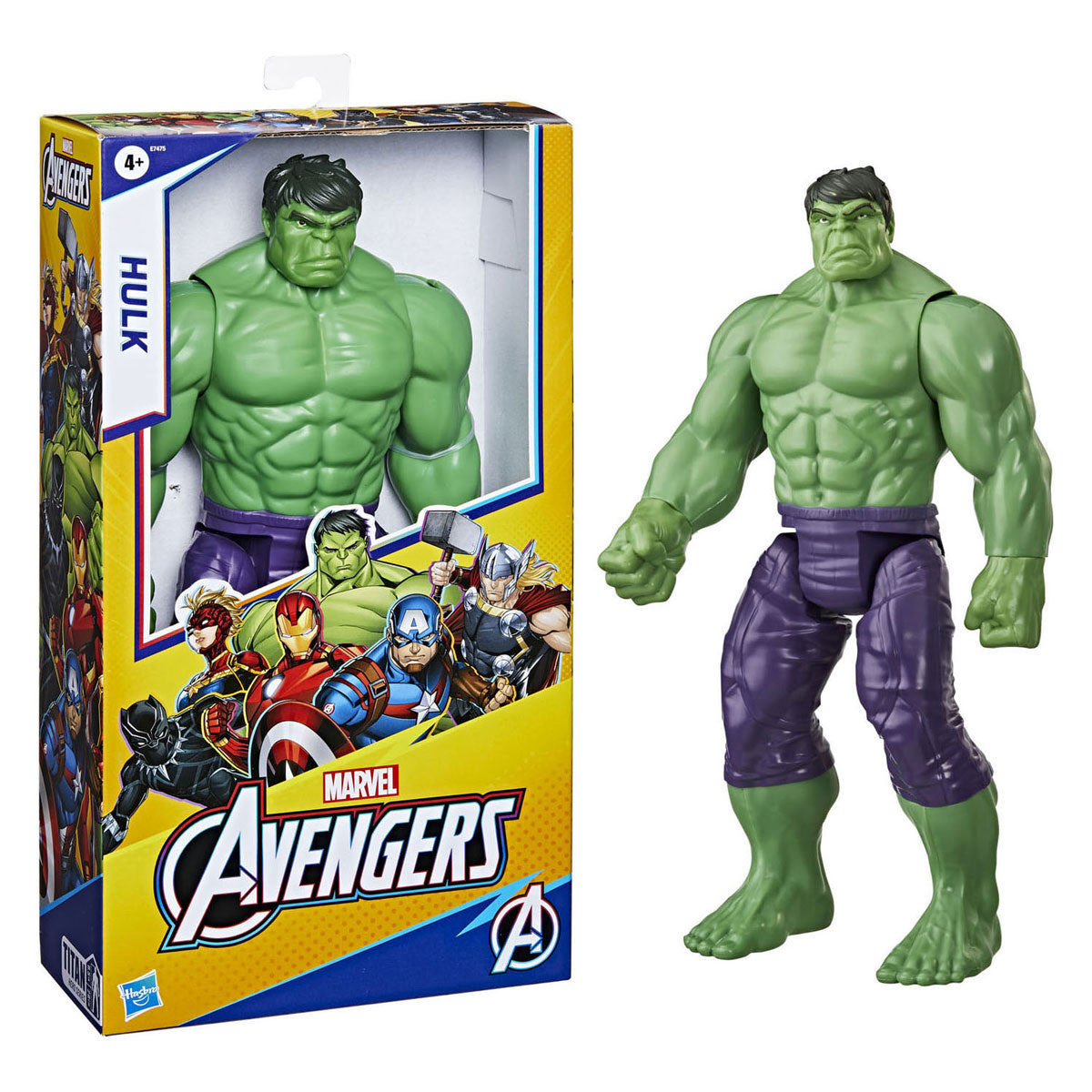 Hasbro marvel avengers titan series hulk speelfiguur deluxe - 30cm