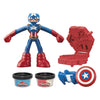 Play-doh marvel captain america stempelschild - boetseerklei