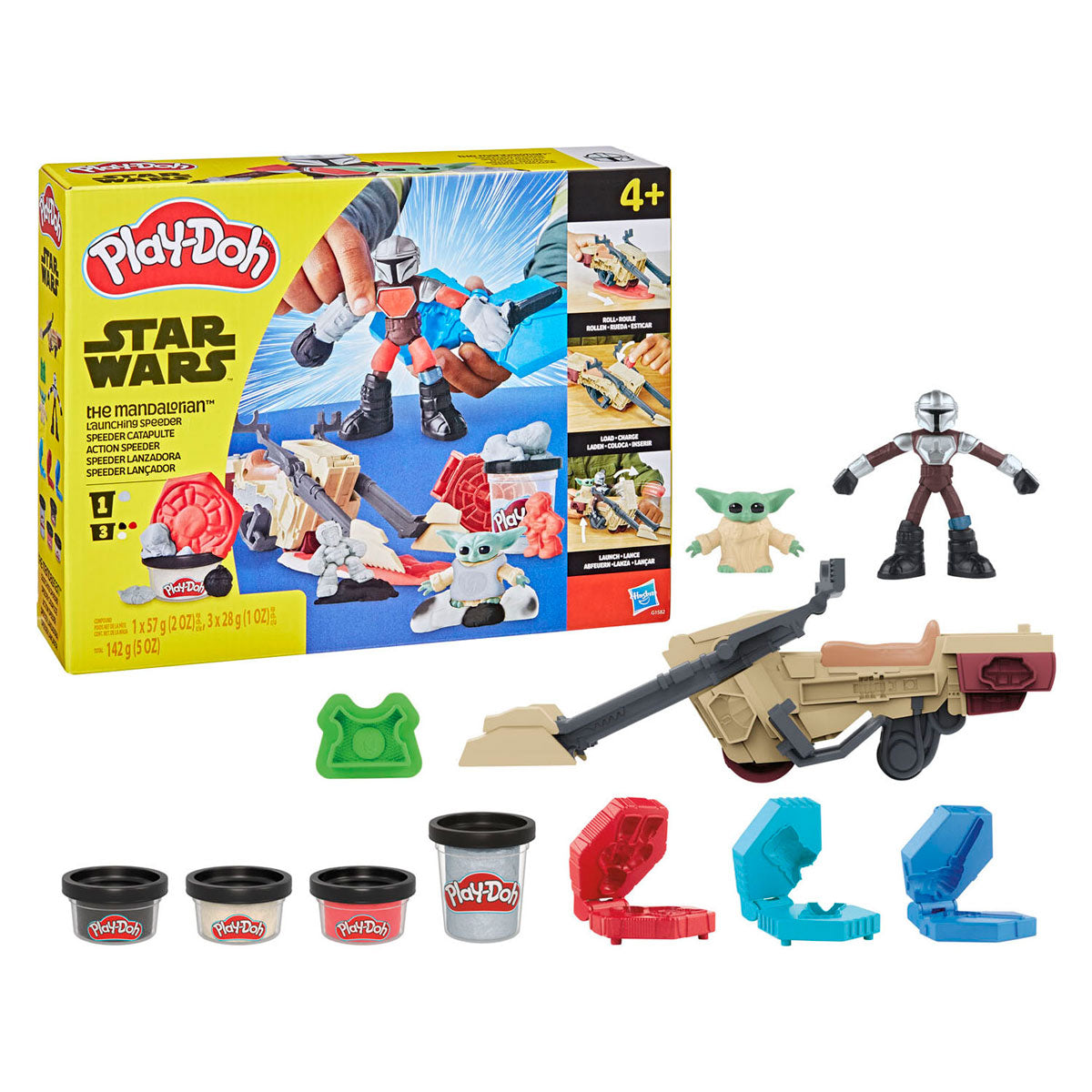 Play-doh star wars the mandelorian speeder - 3 kleipotjes
