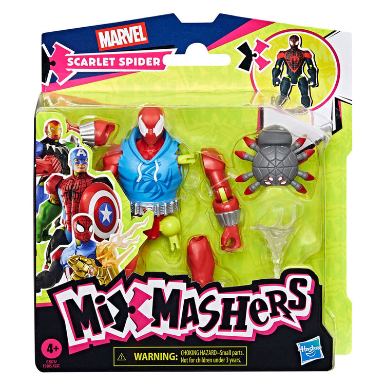 Hasbro mixmashers marvel scarlet spider speelfiguur