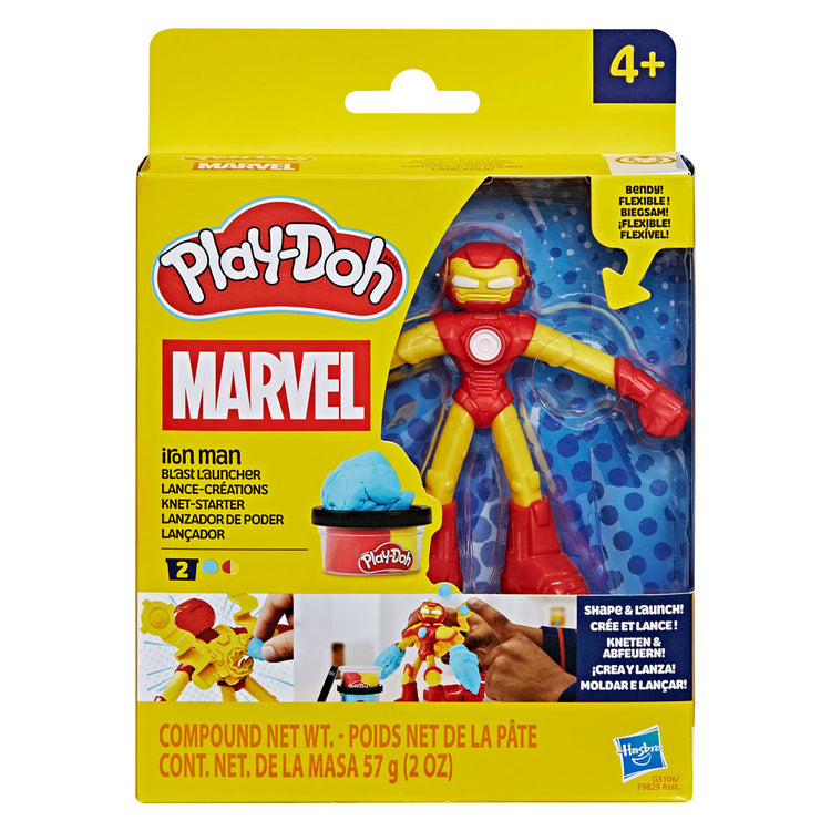 Play-doh marvel iron man blast launcher - 2 kleipotjes