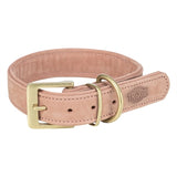 Trixie halsband hond pure leer roze - afbeelding 2