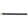 Trixie halsband hond pure leer zwart