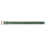 Trixie halsband hond pure leer saliegroen - afbeelding 3