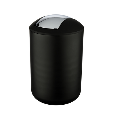 Wenko 1064956 - afvalemmer brasil l 6,5 liter zwart | 2 stuks