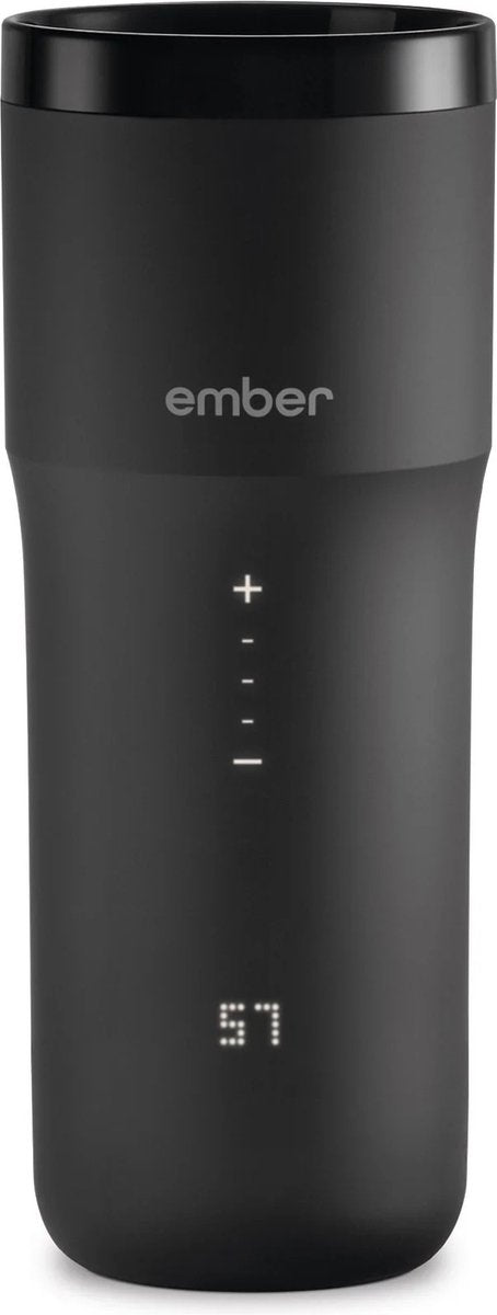 Ember travel mug² - thermosbeker - koffiebeker to go - reismok met mobiele app en instelbare temperatuur - koffie cadeaupakket - 355 ml - zwart