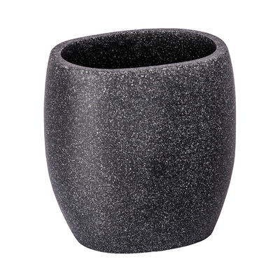Wenko 1064942 - tandenborstelbeker puro antraciet | 2 stuks
