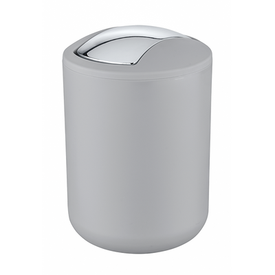 Wenko 1064897 - afvalemmer brasil s 2 liter grijs | 2 stuks