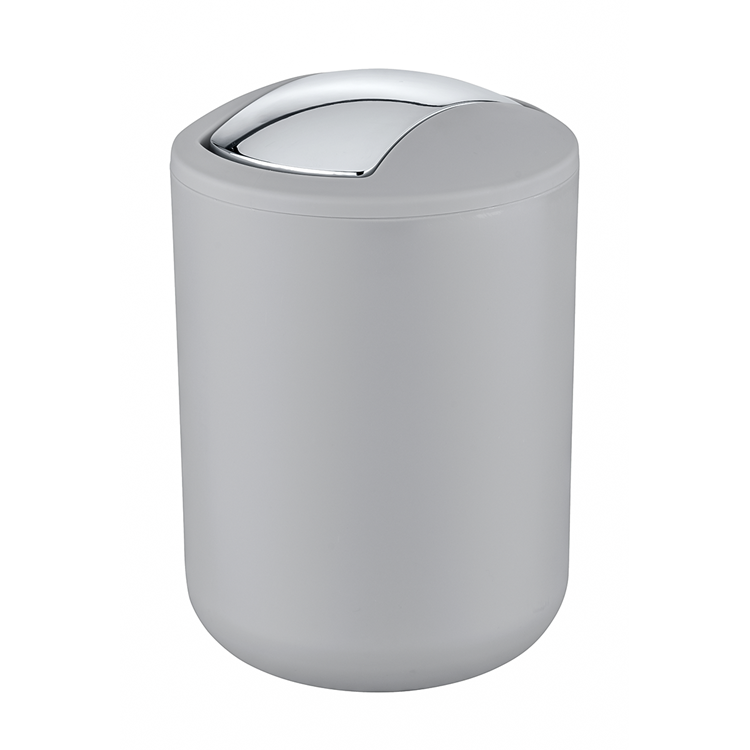 Wenko 1064897 - afvalemmer brasil s 2 liter grijs | 2 stuks