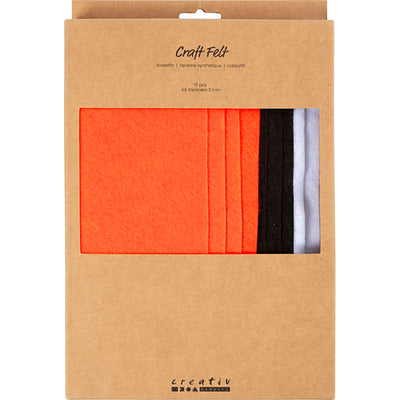Creativ company hobbyvilt a4 dikte 2mm herfst kleuren - 10st.
