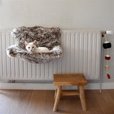 Croci radiatorhangmat gemeleerd beige - afbeelding 2
