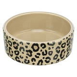 Trixie voerbak drinkbak leo kat keramiek panterprint assorti - afbeelding 4