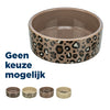 Trixie voerbak drinkbak leo kat keramiek panterprint assorti