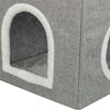 Trixie kattenmand kattenhuis nora soft 2 verdriepingen lichtgrijs