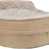 Trixie vital hondenmand lino soft ovaal beige creme - afbeelding 4